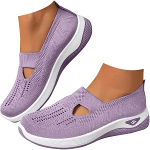 Orthopedic Shoes for Women Walking Shoes 2024 New Wove Breathable Soft Orthopedic Diabetic Comfortable Slip-On Sneakers