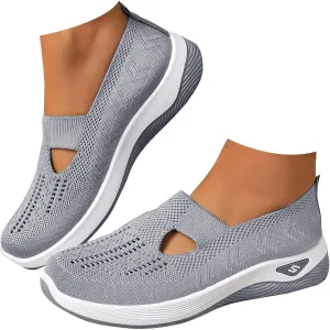 Orthopedic Shoes for Women Walking Shoes 2024 New Wove Breathable Soft Orthopedic Diabetic Comfortable Slip-On Sneakers