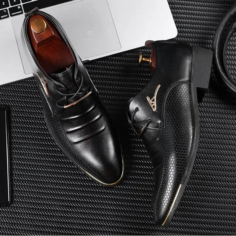plus Size 48 Leather Formal Shoes Men Oxfords Fashion Retro Men'S Shoes Elegant Work Footwear Men Dress Shoes