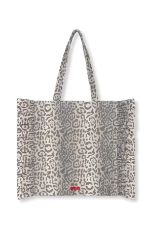 Refined Department ruffle bag Abigail leopard