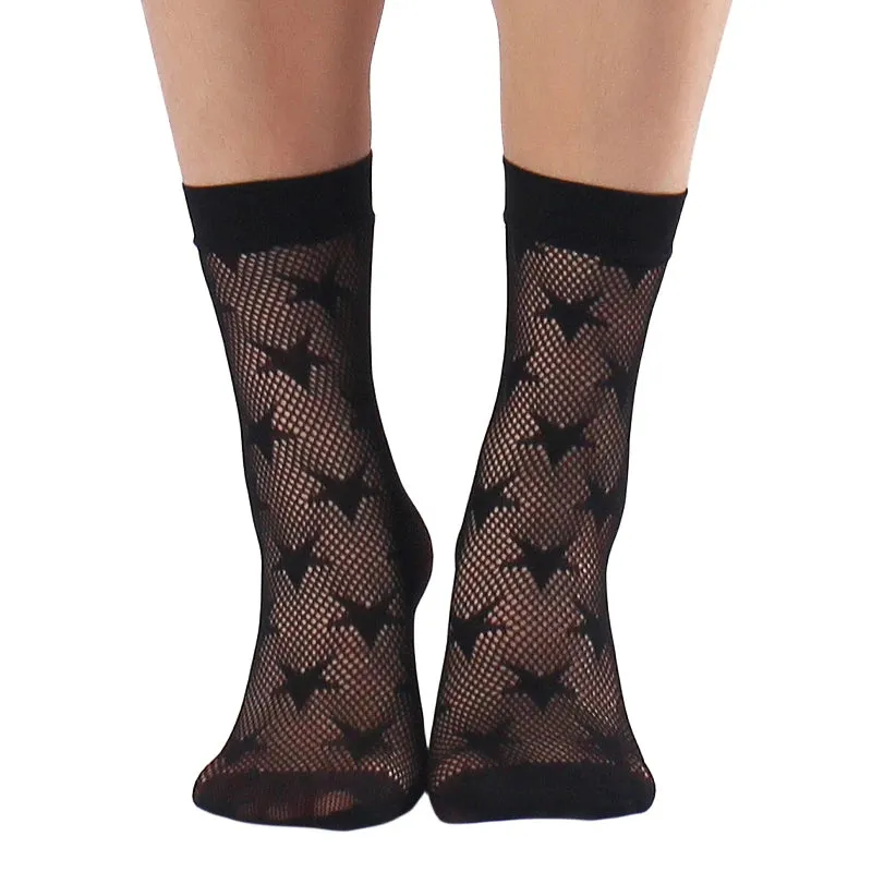 Retro Floral Ankle Socks Series 1