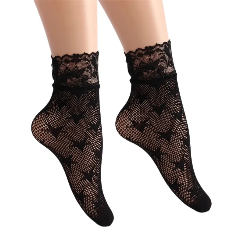 Retro Floral Ankle Socks Series 1
