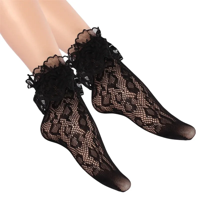 Retro Floral Ankle Socks Series 1