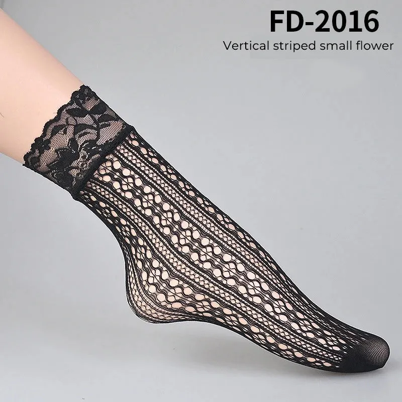 Retro Floral Ankle Socks Series 1