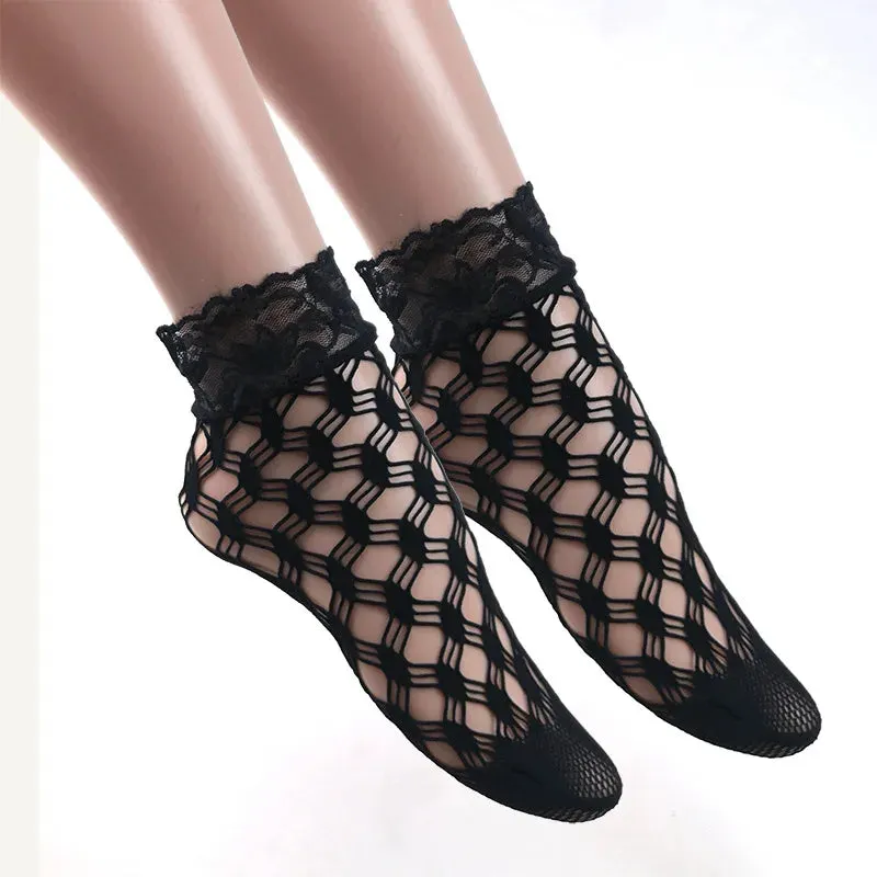 Retro Floral Ankle Socks Series 1