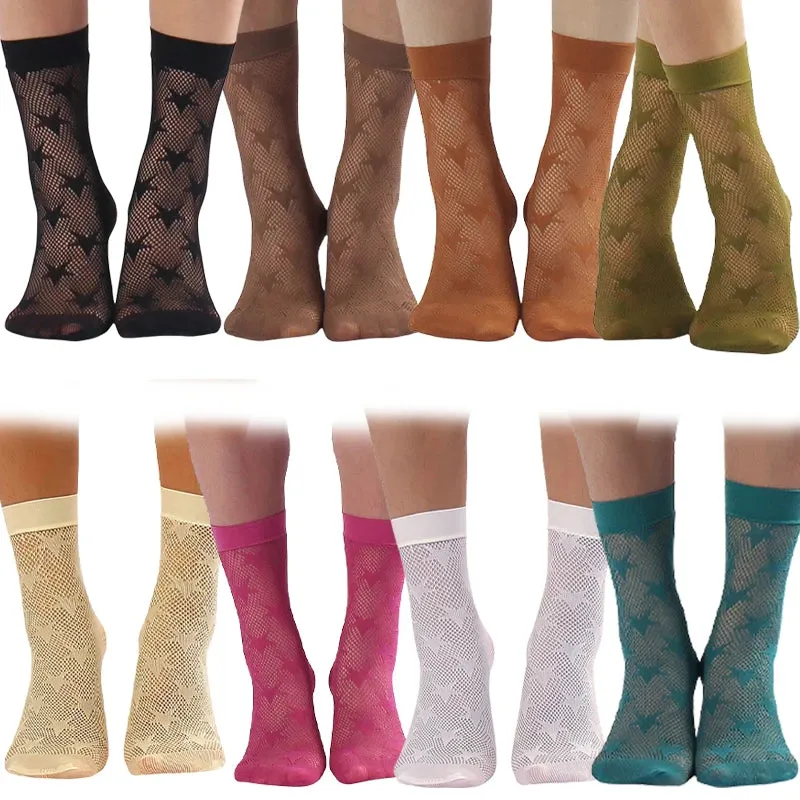 Retro Floral Ankle Socks Series 1