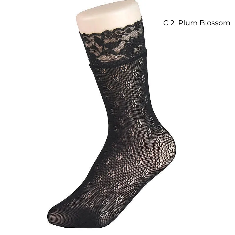 Retro Floral Ankle Socks Series 1