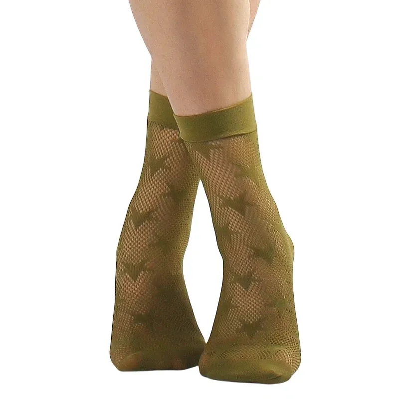 Retro Floral Ankle Socks Series 1