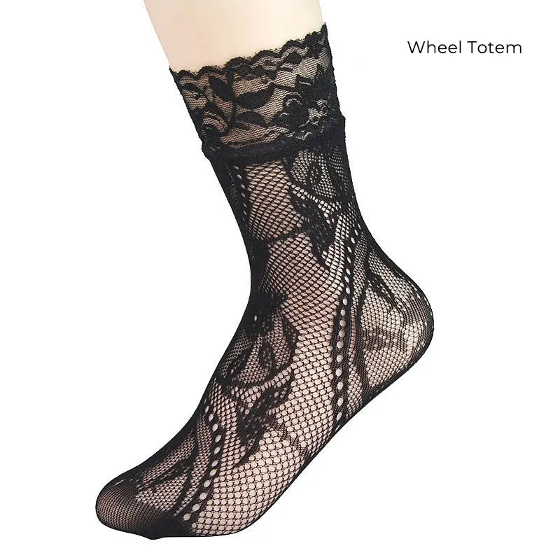 Retro Floral Ankle Socks Series 1