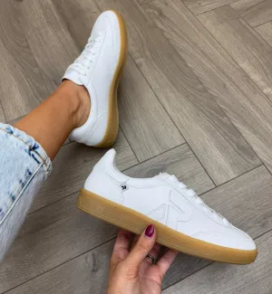 Rieker (SS25) Trainer With Gum Sole W2200-80 - White (R37)