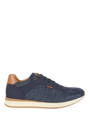 Seth Diamond Quilted Trainers - Navy
