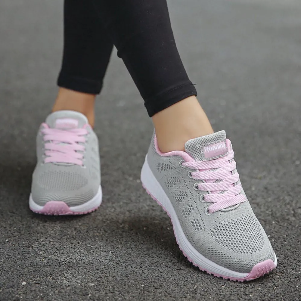Sneakers for Women Casual Mesh Breathable Lace Up Walking Non Slip Work Shoes Women Jogging Men Casual Dress Shoes Dress Sneakers Black Tennis Shoe Cross Trainer Shoe