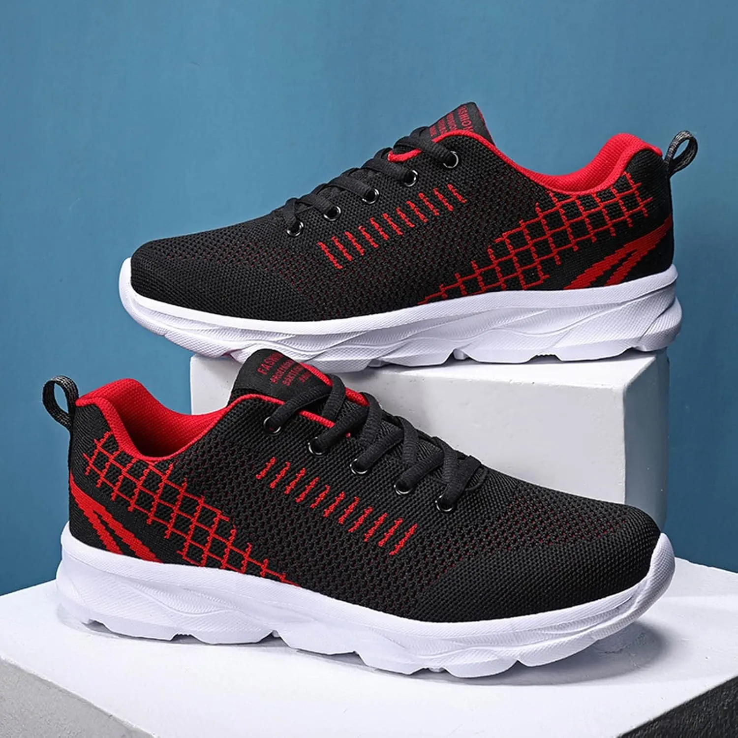 Sneakers for Women Casual Mesh Breathable Lace Up Walking Non Slip Work Shoes Women Sport Men Casual Dress Shoes Women's Fashion Sneakers White Tennis Shoe Trainers Shoe