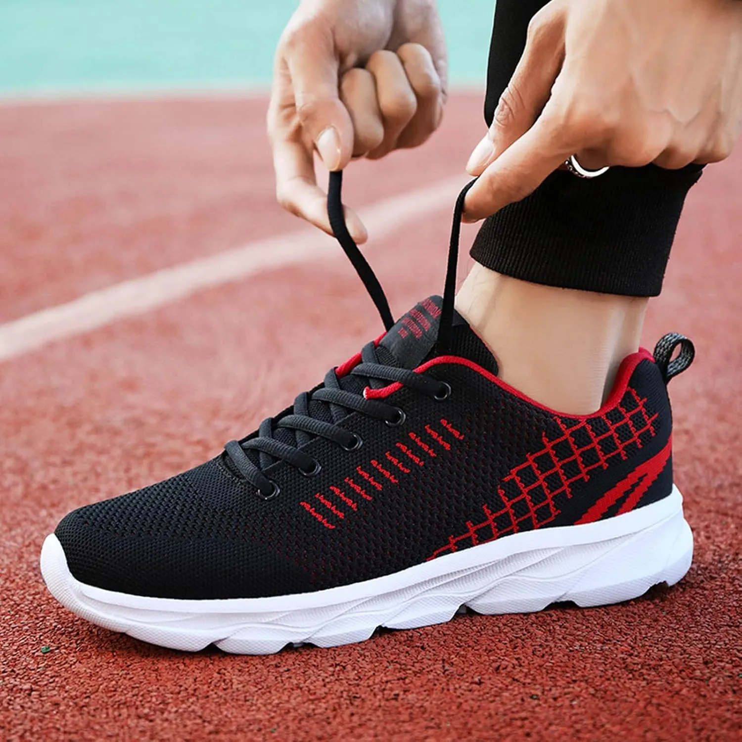 Sneakers for Women Casual Mesh Breathable Lace Up Walking Non Slip Work Shoes Women Sport Men Casual Dress Shoes Women's Fashion Sneakers White Tennis Shoe Trainers Shoe