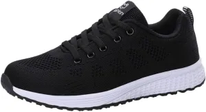 Sneakers for Women Casual Mesh Breathable Lace Up Walking Womens Running Shoes Mesh Shoes Dressy Casual Wedge Sneakers Platform Tennis Shoe Cross Trainer Shoe