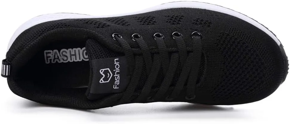 Sneakers for Women Casual Mesh Breathable Lace Up Walking Womens Running Shoes Mesh Shoes Dressy Casual Wedge Sneakers Platform Tennis Shoe Cross Trainer Shoe
