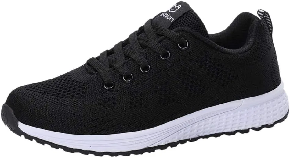 Sneakers for Women Casual Mesh Breathable Lace Up Walking Womens Running Shoes Mesh Shoes Dressy Casual Wedge Sneakers Platform Tennis Shoe Cross Trainer Shoe