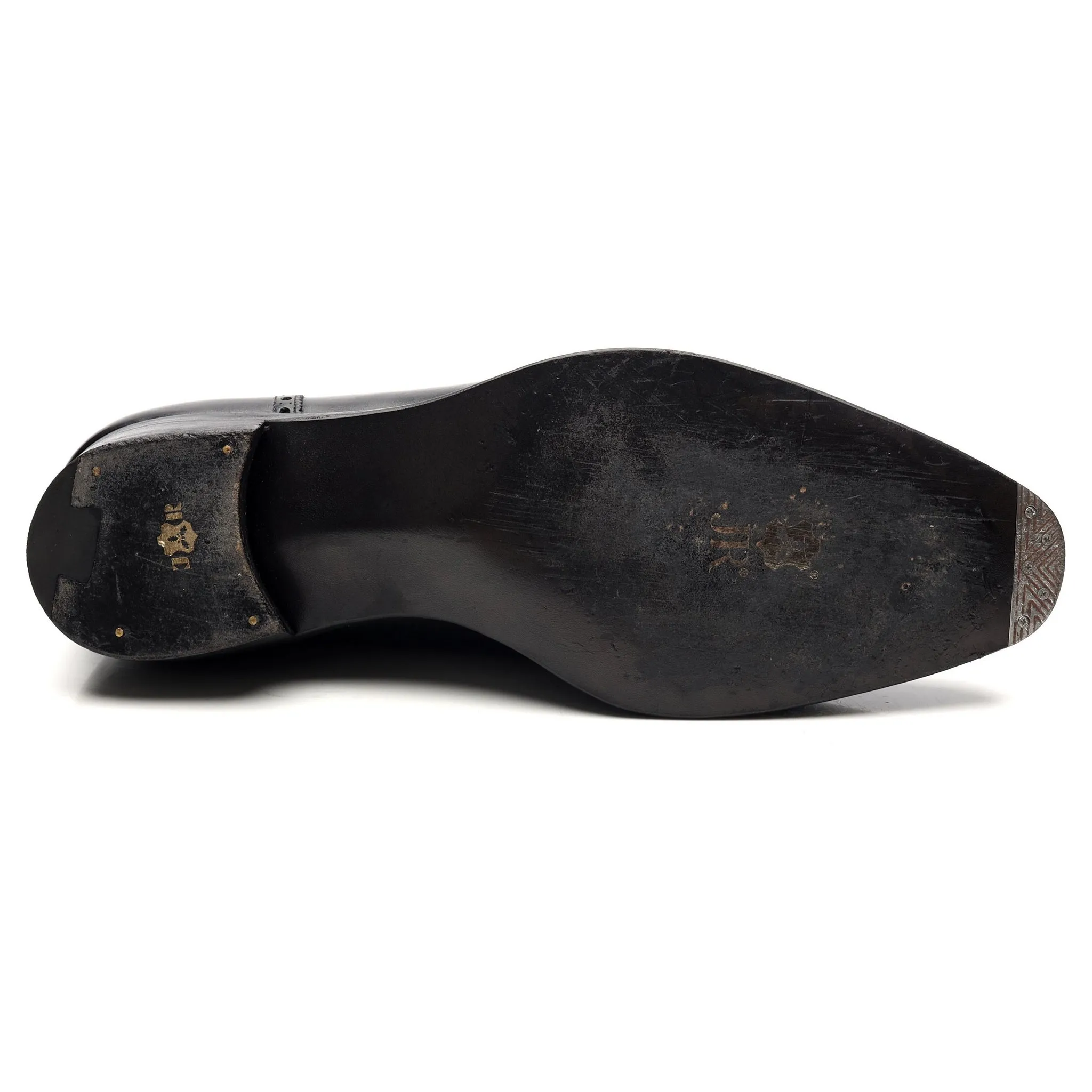 'St. James II' Black Leather Oxford Brogues UK 10 F