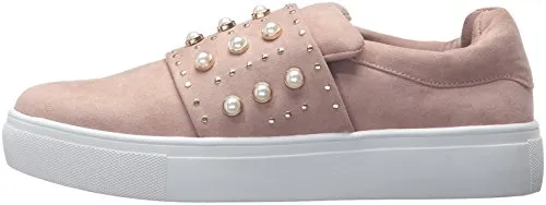 STEVEN by Steve Madden Women's Deylin Sneaker, Blush, 9 Medium US