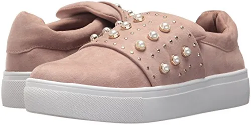 STEVEN by Steve Madden Women's Deylin Sneaker, Blush, 9 Medium US