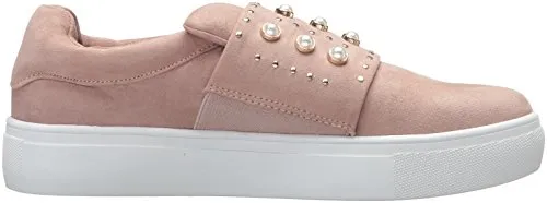 STEVEN by Steve Madden Women's Deylin Sneaker, Blush, 9 Medium US