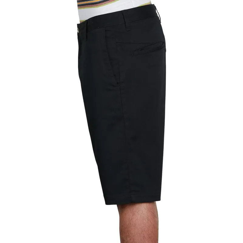 Structured Zip Closure Shorts With Stretch Fabric