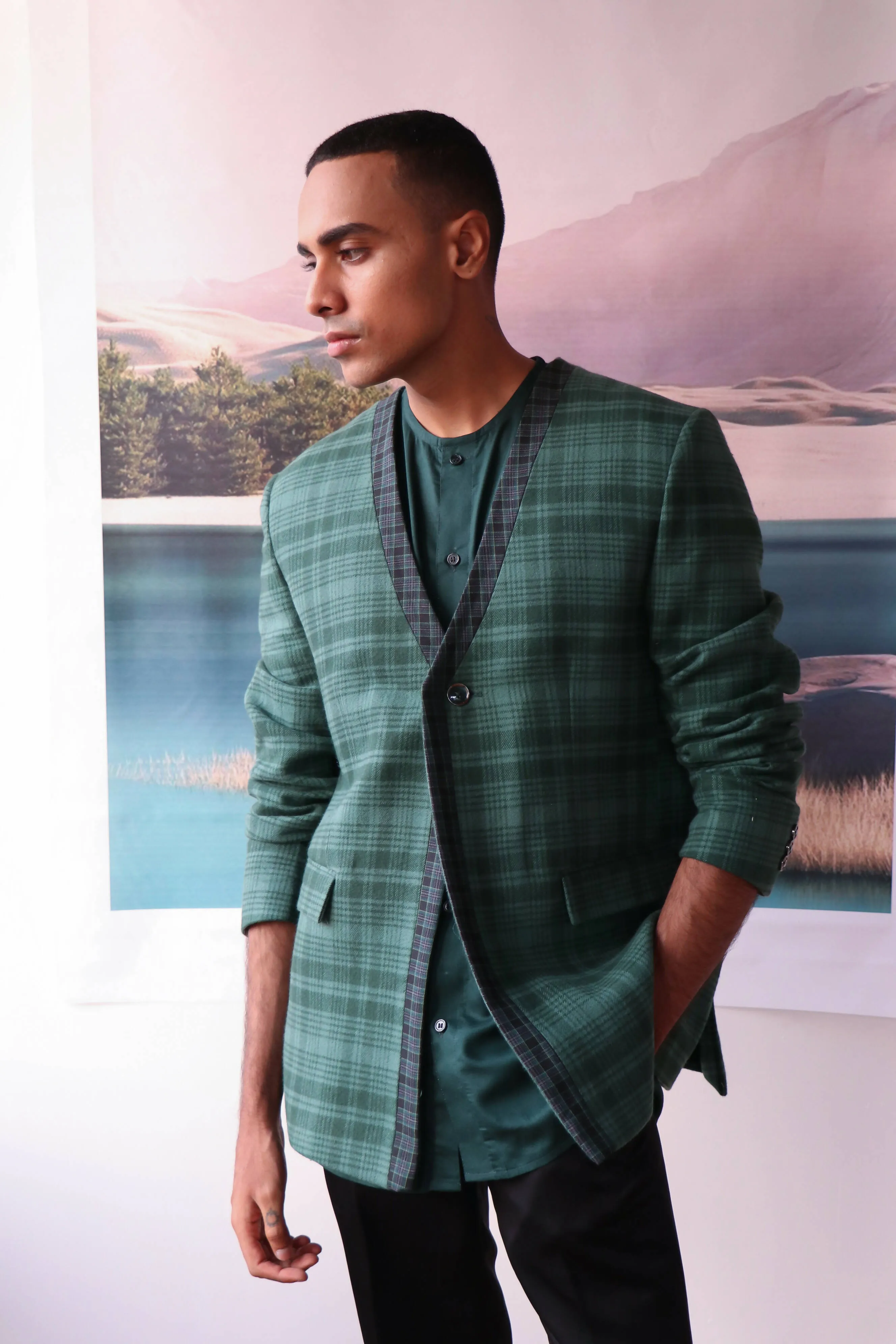 Stylised Wool Blend Blazer