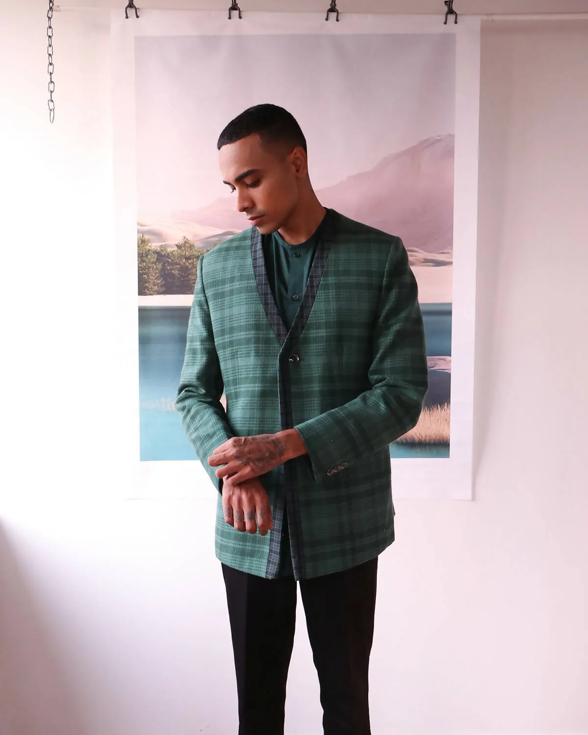 Stylised Wool Blend Blazer