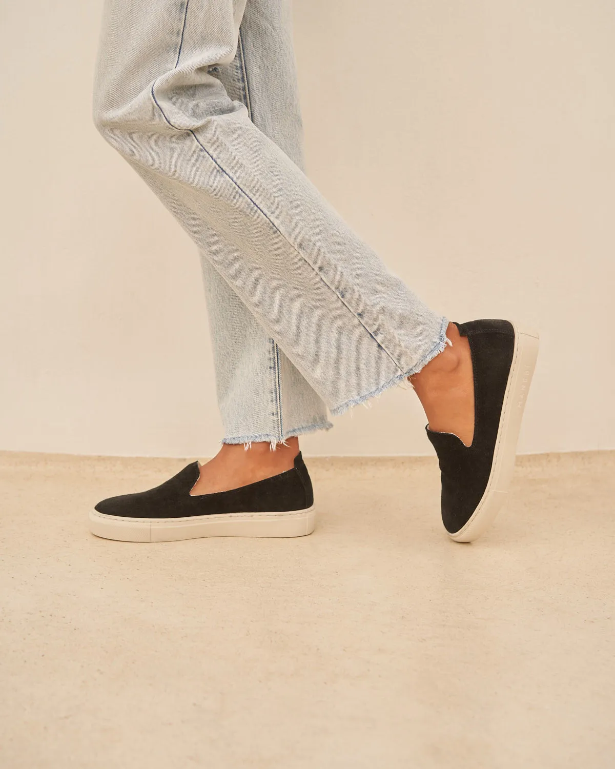 Suede Slip-On - K10SO - Hamptons Black