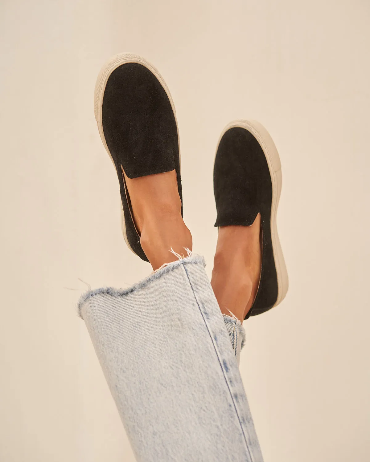 Suede Slip-On - K10SO - Hamptons Black