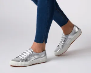 Superga Trainers Grey Silver 2750 COTMETU