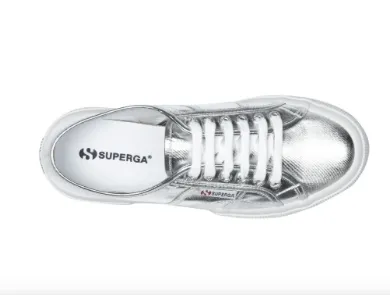 Superga Trainers Grey Silver 2750 COTMETU
