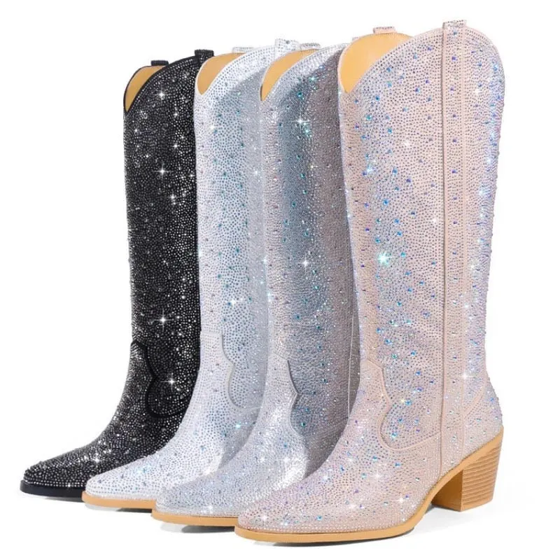 Swift Inspired Rhinestone Cowboy Boots