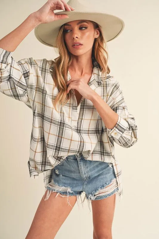 Tamra Long Sleeve Plaid Shirt