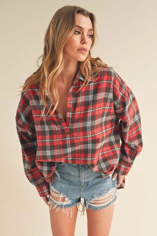 Tamra Long Sleeve Plaid Shirt