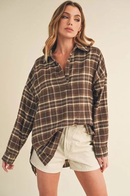 Tamra Long Sleeve Plaid Shirt