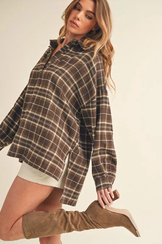 Tamra Long Sleeve Plaid Shirt