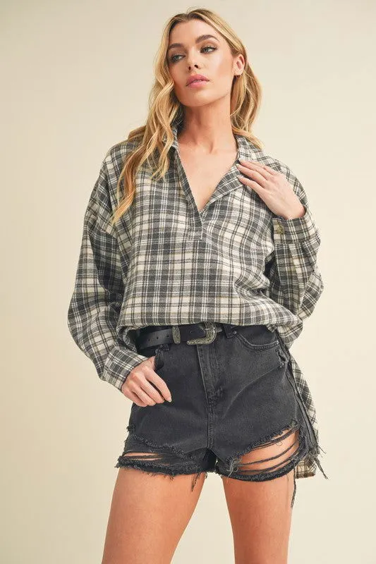 Tamra Long Sleeve Plaid Shirt