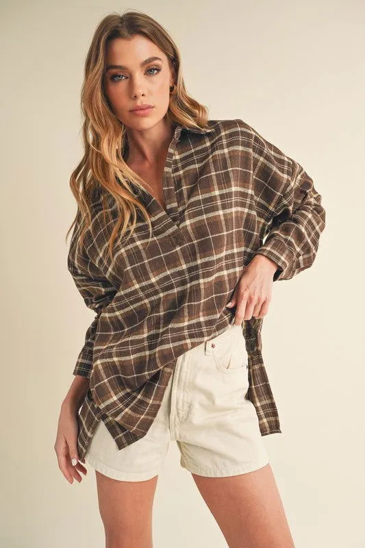 Tamra Long Sleeve Plaid Shirt