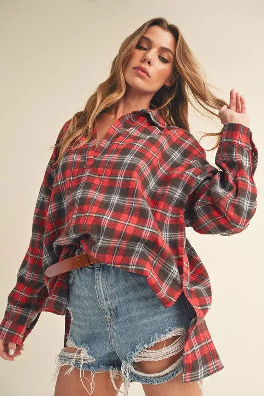 Tamra Long Sleeve Plaid Shirt