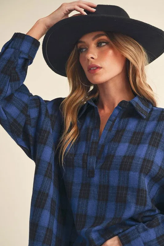Tamra Long Sleeve Plaid Shirt