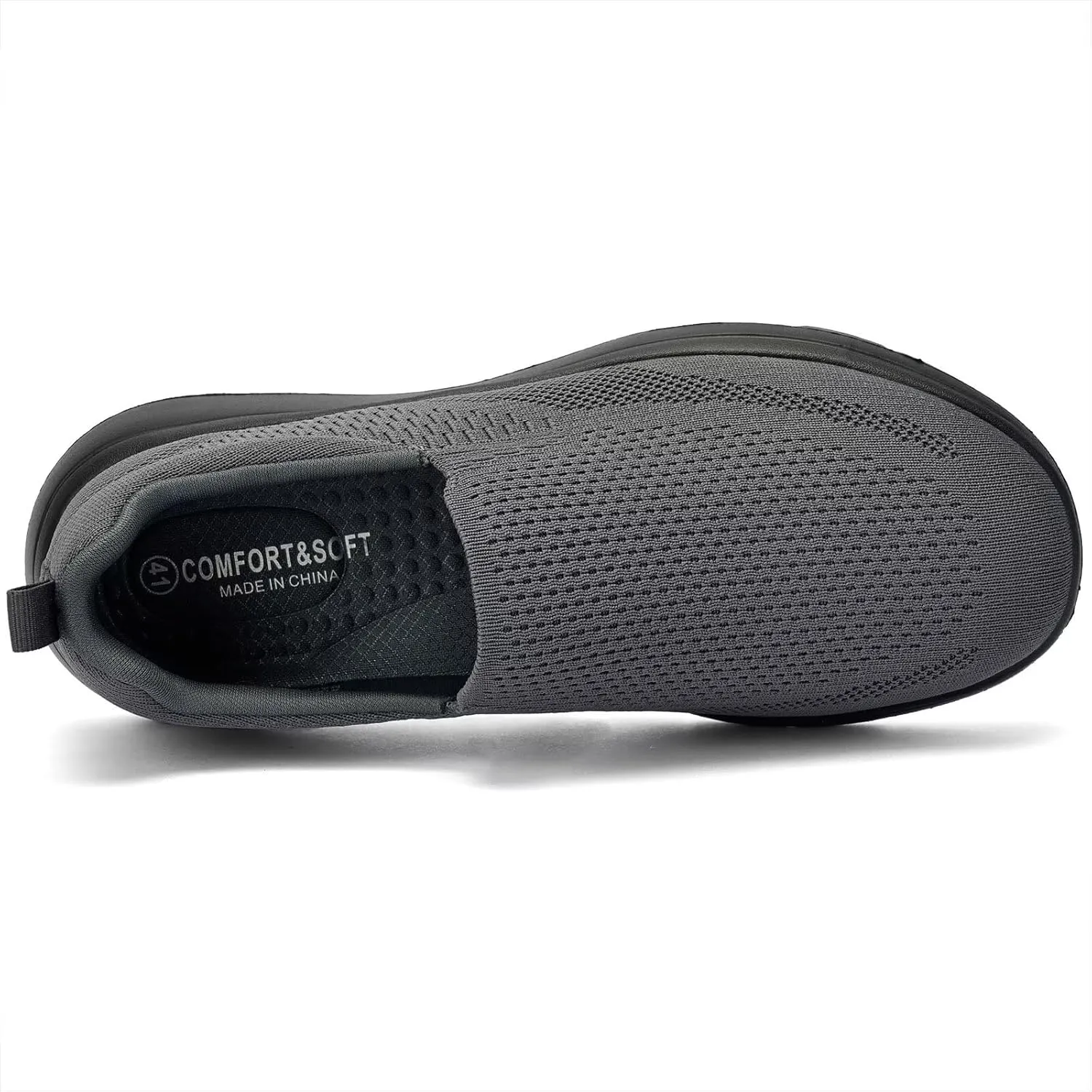 TIOSEBON Men's Mesh Slip On Walking Shoes Loafers-Work Drving Tennis Shoes