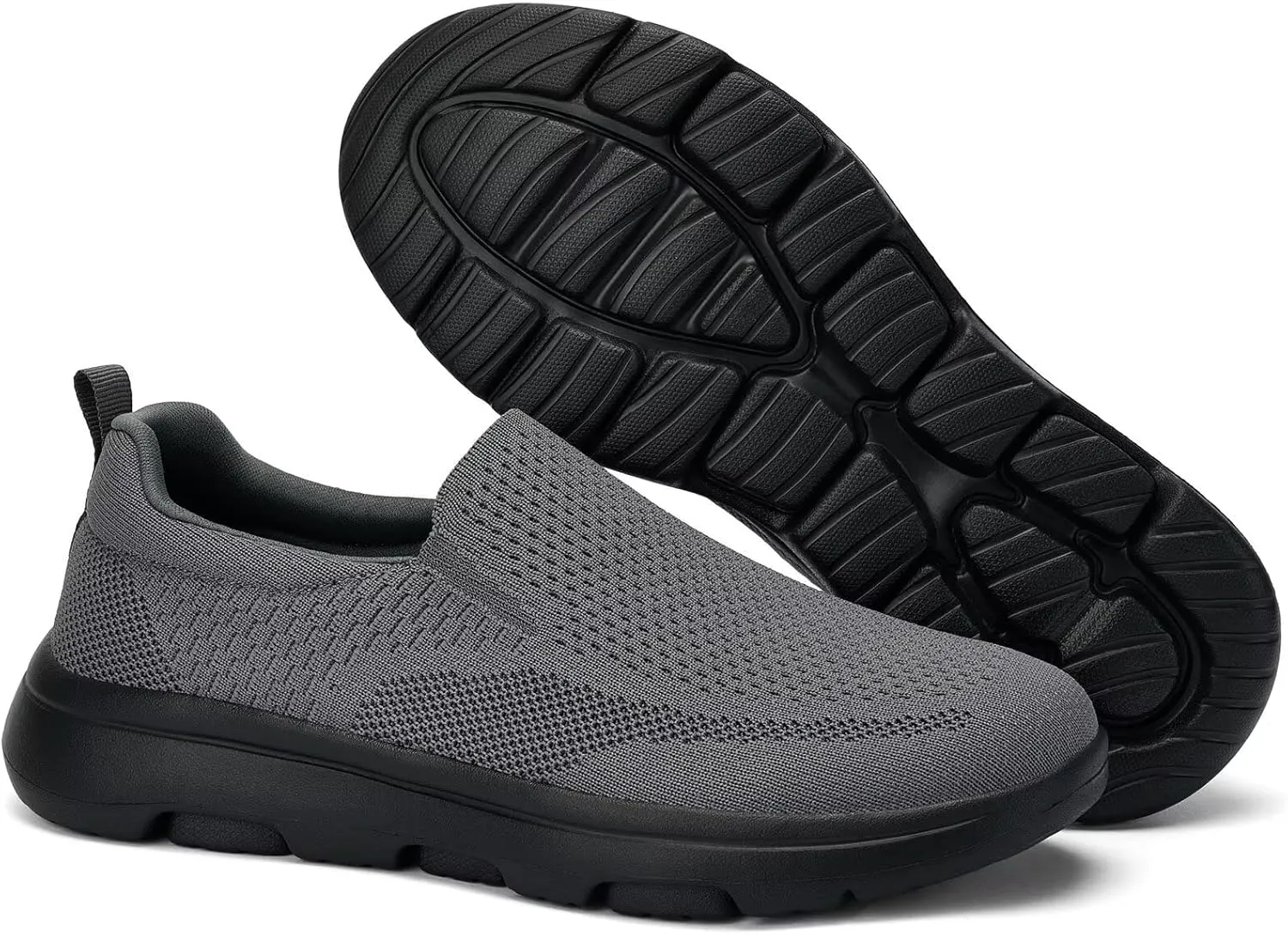TIOSEBON Men's Mesh Slip On Walking Shoes Loafers-Work Drving Tennis Shoes
