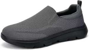TIOSEBON Men's Mesh Slip On Walking Shoes Loafers-Work Drving Tennis Shoes