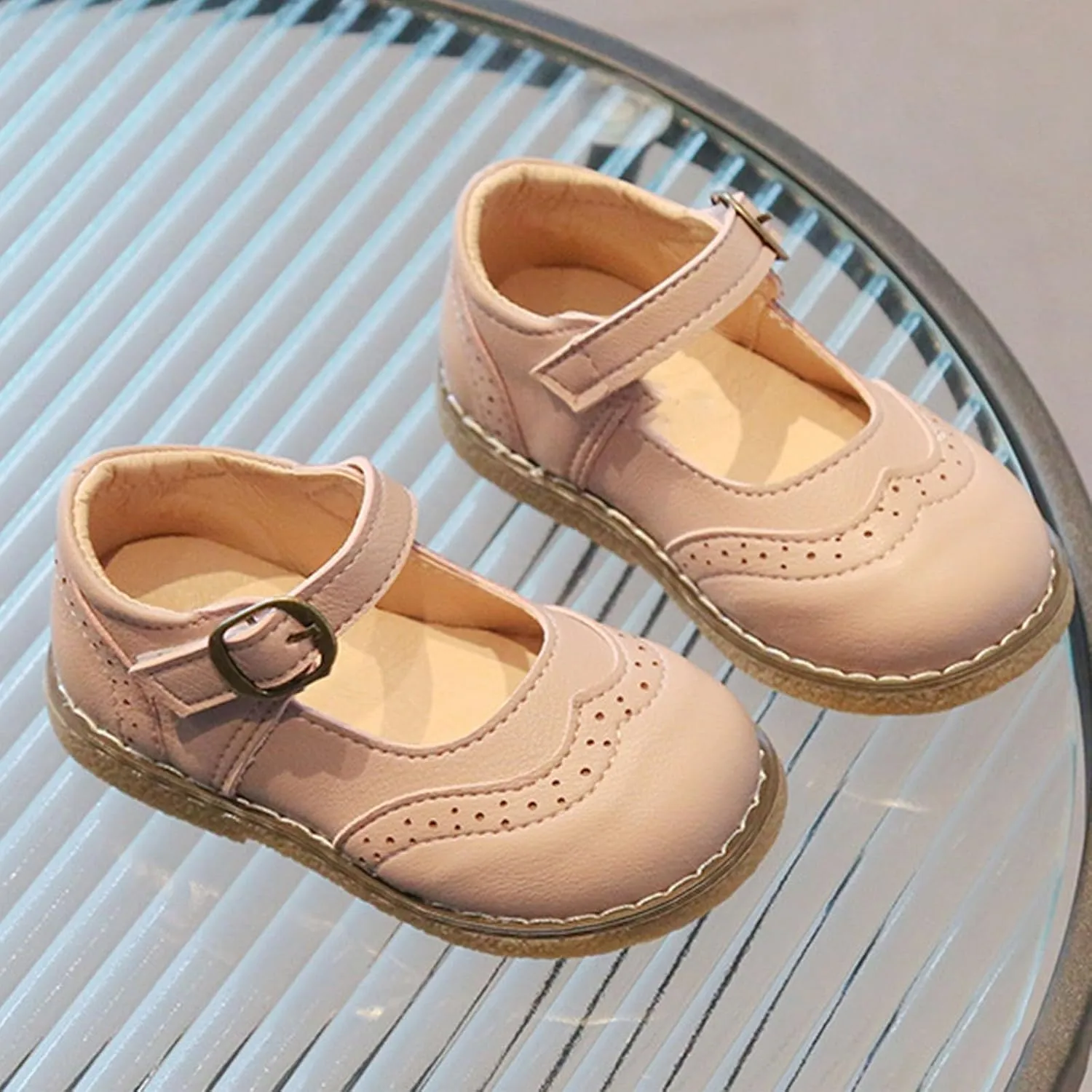 Toddler Girls Dress Shoes Mary Jane Ballet Flats Flower Girl Dress Shoes School Party Wedding Shoes