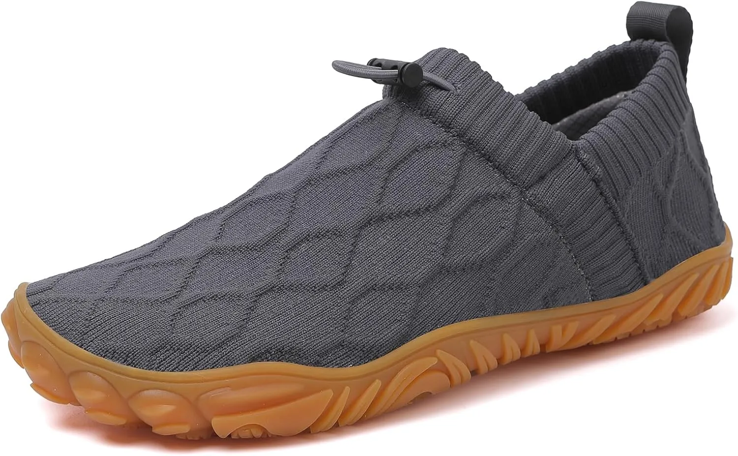 Tongzone Men's Wide Toe Box Barefoot Shoes Slip-On Running Sneakers Trail-Runners Zero Drop Sole Walking Shoes