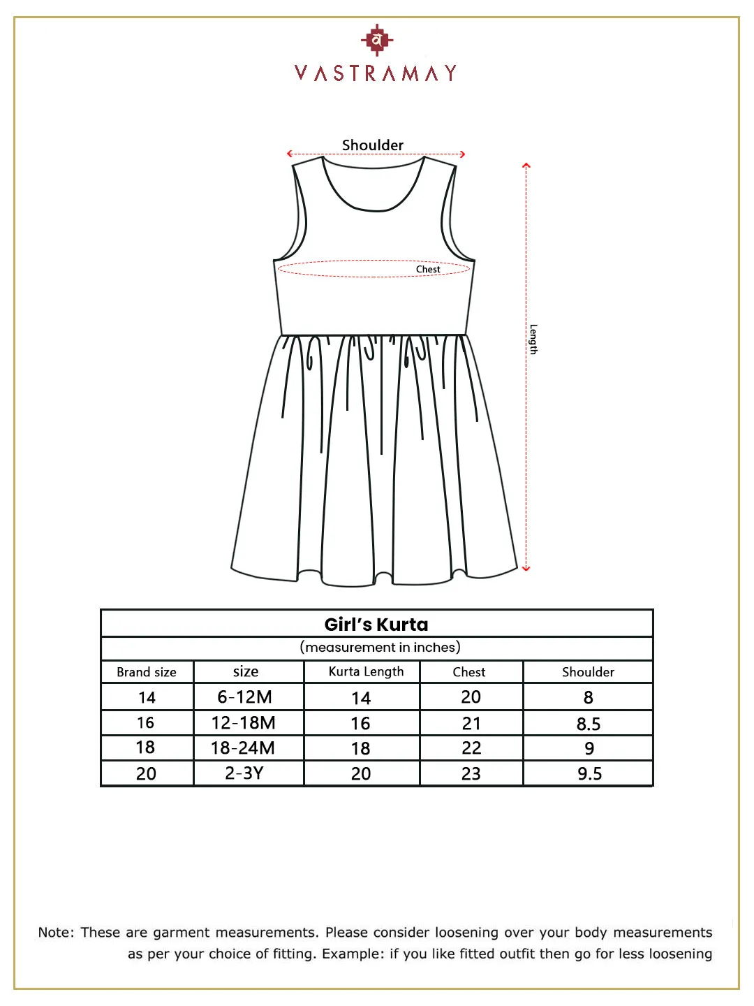 VASTRAMAY Girls' Aqua Dress