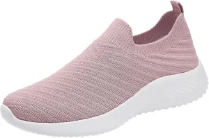 Walking Shoes Women Slip On Comfortable Lightweight Breathable Sock Shoe Casual Mesh Non Slip Tennis Workout Running Sneakers