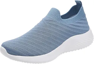 Walking Shoes Women Slip On Comfortable Lightweight Breathable Sock Shoe Casual Mesh Non Slip Tennis Workout Running Sneakers