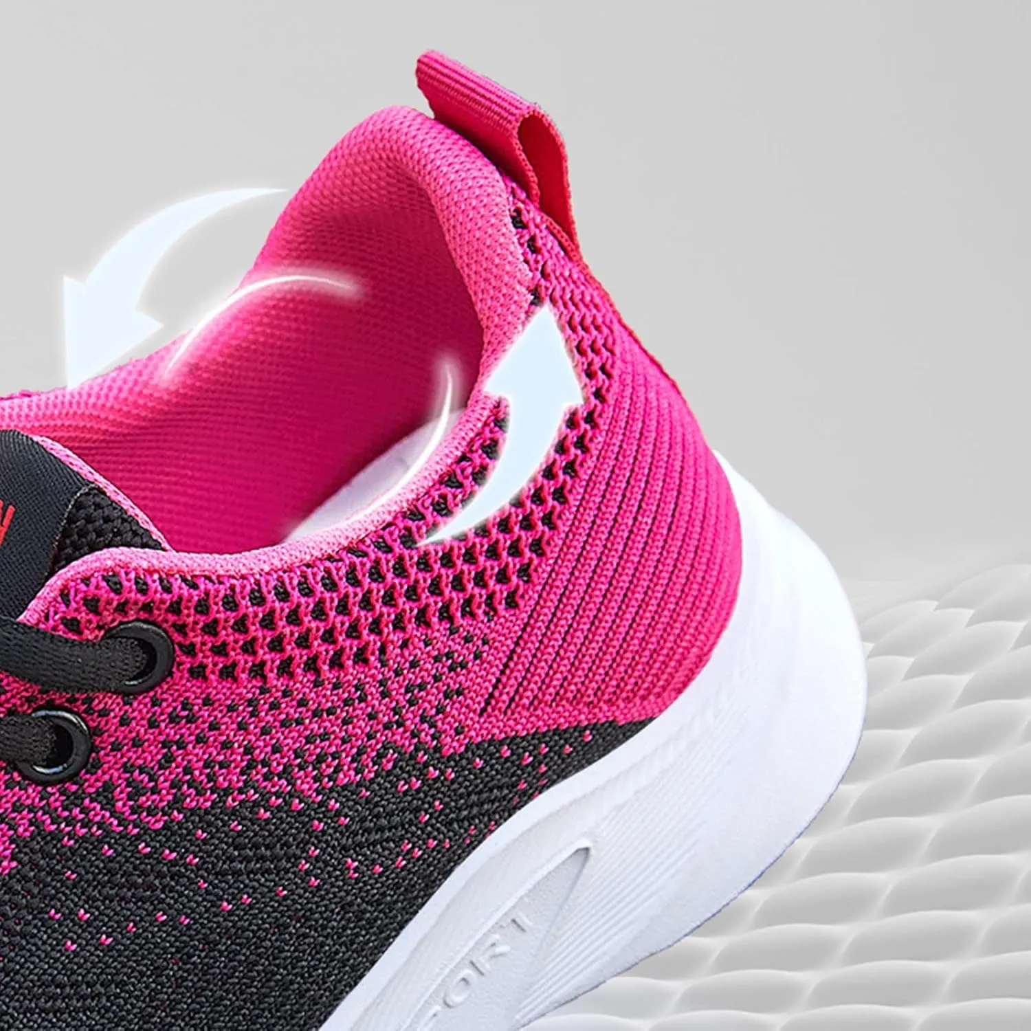 Walking Shoes Women Slip On Fashion Running Shoes Ultra Lightweight Breathable Mesh Tennis Shoes Non Slip Athletic Workout Gym Sneakers